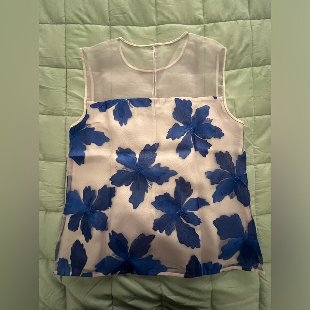 Rebecca Taylor Floral Organza Blouse
